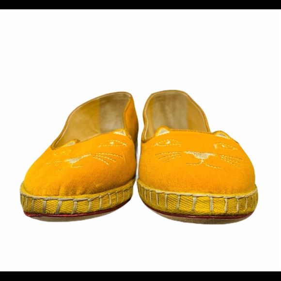 Charlotte Olympia Shoes Charlotte Olympia Cat Flats Poshmark